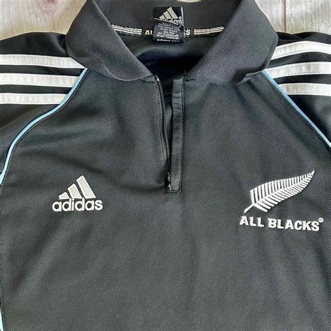 adidas jersey black and white|new zealand all blacks jersey.